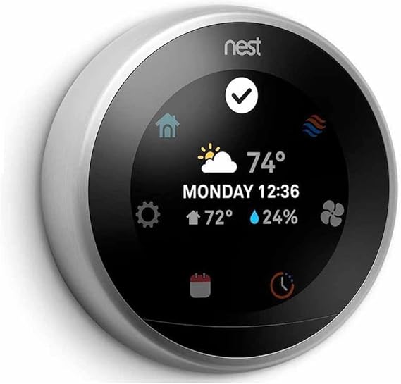 Thermostat 3rd Generation (Color Varation Black, Stainless Steel, Mirror Black & White)