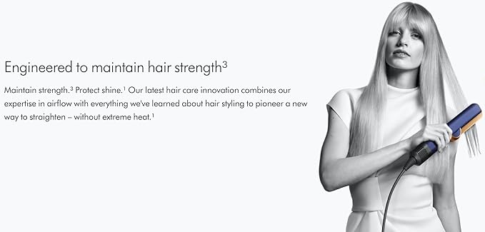 Dyson Airstrait Straightener HT01 Wet to Dry Hair Straightening 1600 W (Blue)
