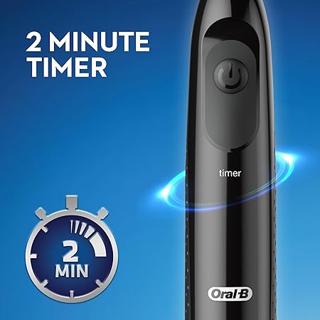 Oral-B Pro 100 CrossAction, Battery Powered Electric Toothbrush, Black