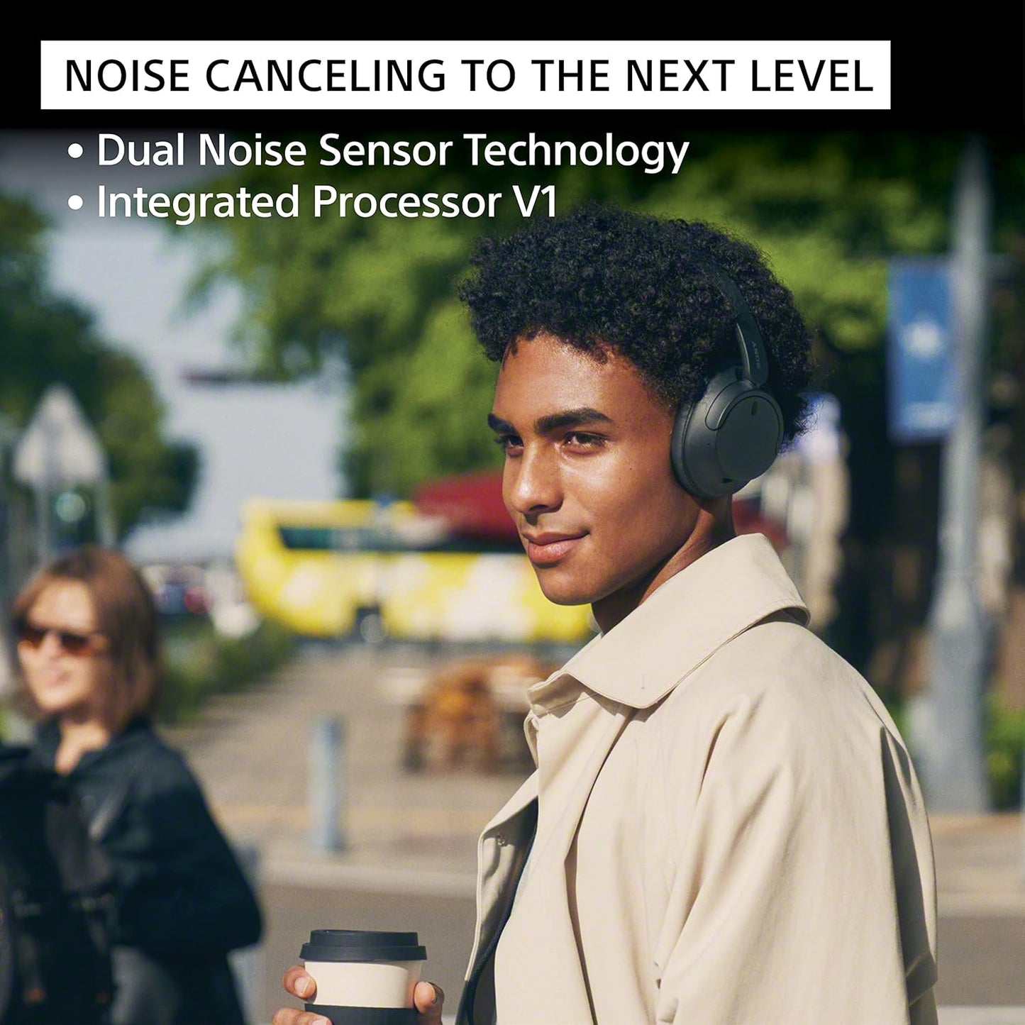 Sony WH-CH720N Wireless Noise Cancelling Headphones, 35 hours battery life, Clearer hands-free calling, Multipoint Connection, Black, UAE Model