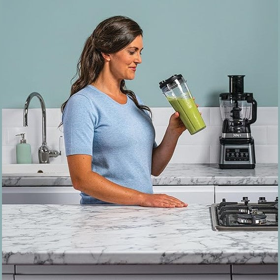 Ninja 3-IN-1 Food Processor 1200 W, ?Black/Gray, BN801ME