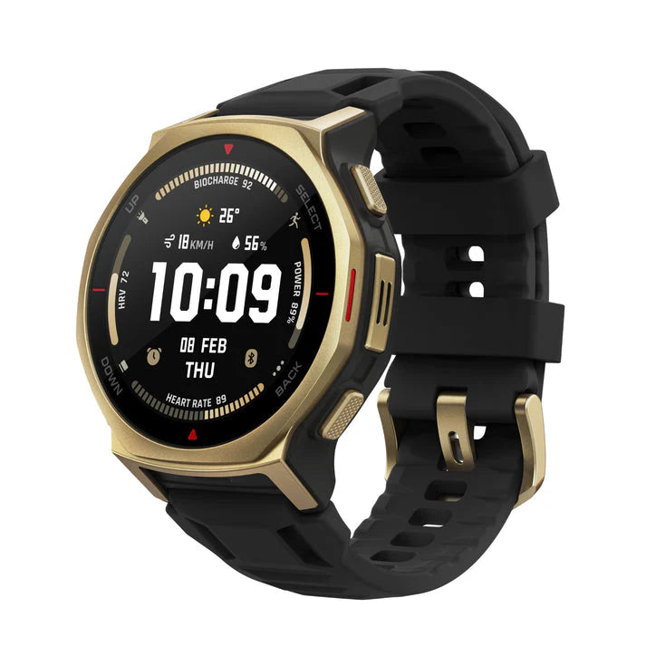 Amazfit T-Rex 3 Pro 48mm Smartwatch – Black Gold | Rugged Military