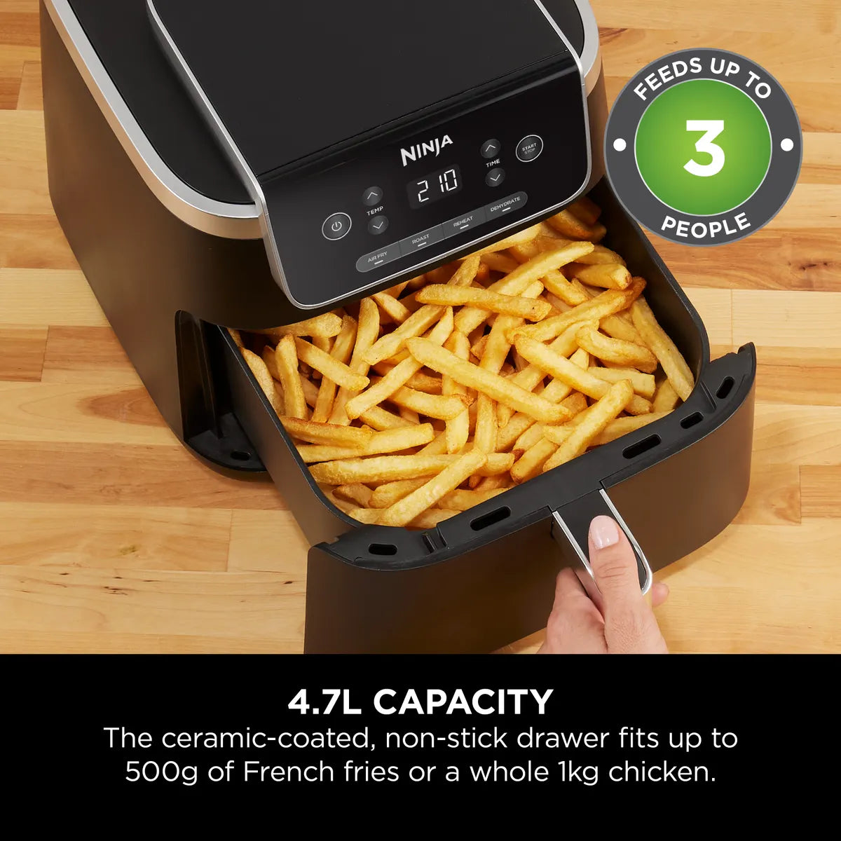 Ninja 4-in-1 Air Fryer Pro 4.7L Black AF140EU