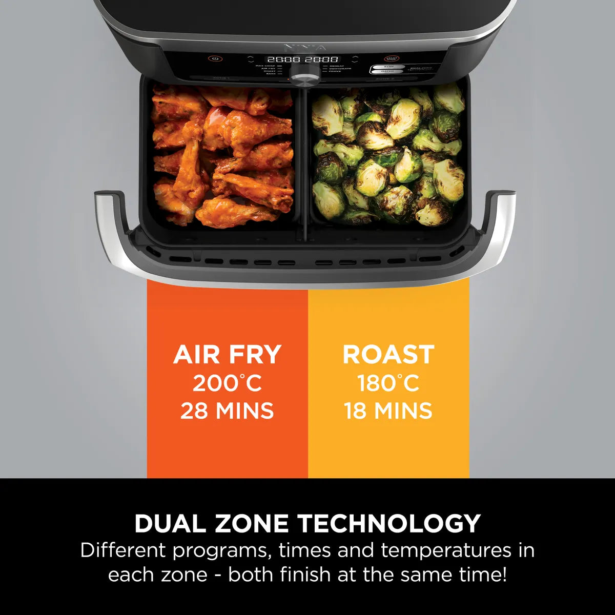 Ninja Foodi FlexDrawer MegaZone Air Fryer 10.4L AF500EU