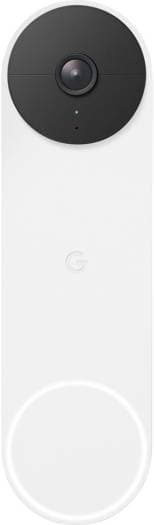 Google Nest Doorbell 2nd Gen Battery GA01318-US Snow, Wireless Smart Video Doorbell with HD Camera, HDR Video, Night Vision, Smart Alerts & Google Home Integration UAE