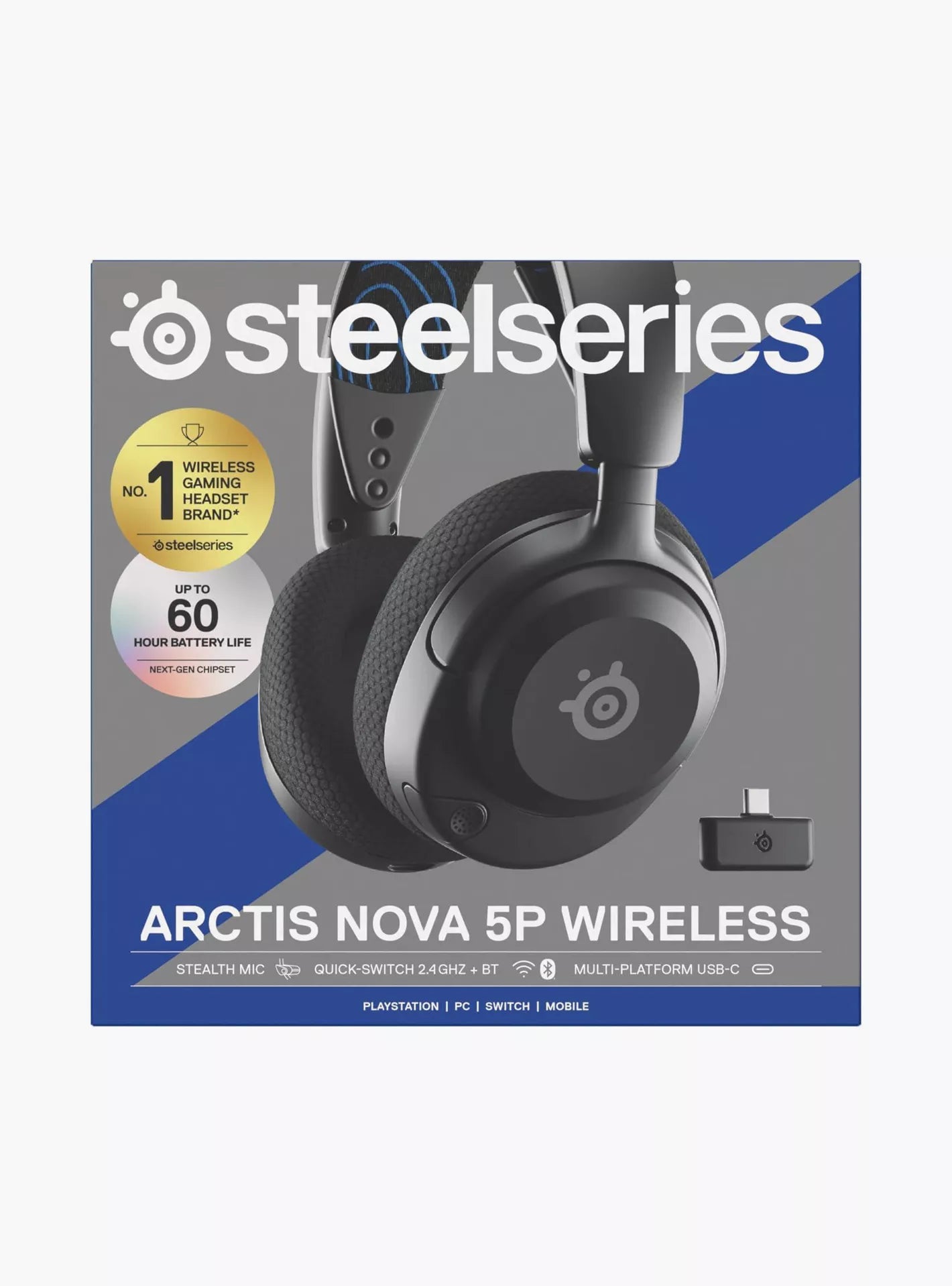SteelSeries Arctis Nova 5P Wireless Gaming Headset – Black