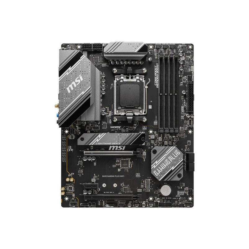 MSI B650 Gaming Plus WiFi AMD Motherboard – AM5 Socket, DDR5, PCIe 4.0, Wi-Fi 6 | AMD Ryzen