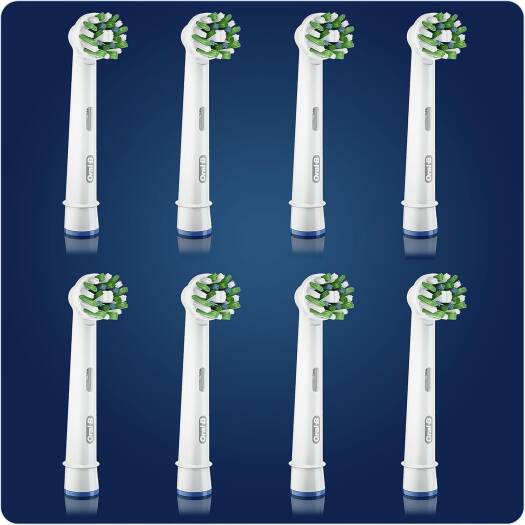 Oral-B Cross Action Brush Head Replacement Pack of 8
