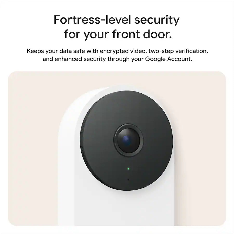 Google Nest Doorbell (3rd Gen) – Wired – Snow | GA09967-US Google Nest Doorbell (3rd Gen) – Wired – Snow | GA09967-US