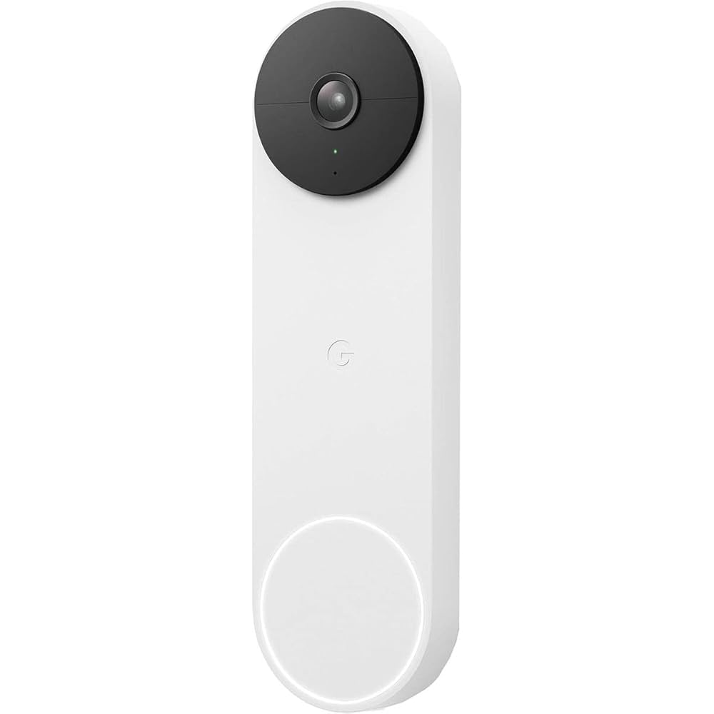 Google 2nd Gen Doorbell – Snow (Battery, GA01318-US)