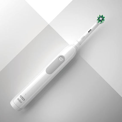 Oral-B Pro 1-1000 - 3D Cleaning, Pressure Sensor, Rechargeable Toothbrush with CrossAction brush head - White
