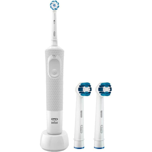 Oral B Vitality D100 CLS Sensi Ultrathin Rechargeable Toothbrush + EB 20-2 Brush Head Bundle