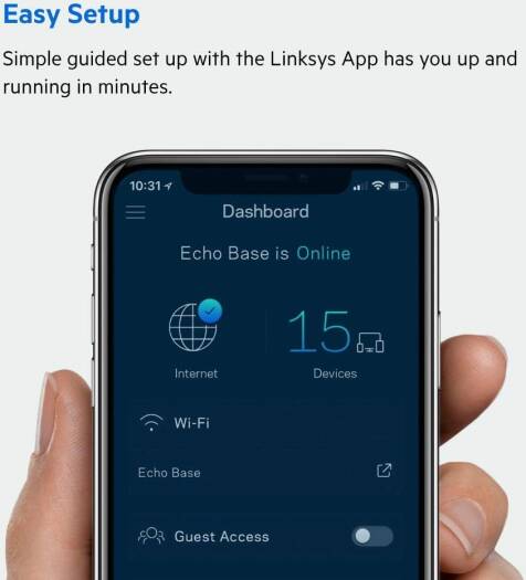 Linksys MX4200 Velop AX4200 Tri-Band WiFi 6 Whole Home Mesh Router System