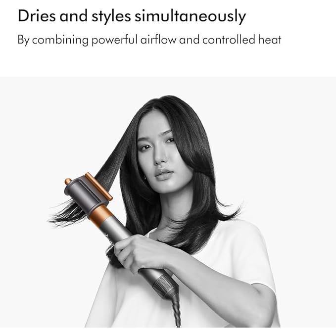 DYSON Airwrap Complete Long Curling Iron With 6 Accessories Prussian Blue/Rich Copper HS05 Blue/ROSE