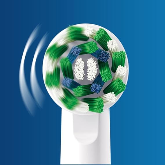Oral-B Pro 1-1000 - 3D Cleaning, Pressure Sensor, Rechargeable Toothbrush with CrossAction brush head - White