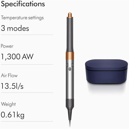 DYSON Airwrap Complete Long Curling Iron With 6 Accessories Prussian Blue/Rich Copper HS05 Blue/ROSE