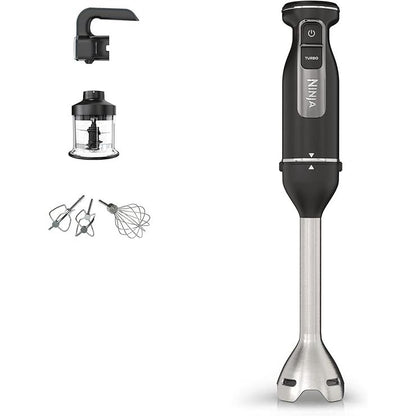 Ninja Foodi 3-in-1 Hand Blender, Hand Mixer & Chopper, Food Processor with 3 Attachments, 850W Powerbase, Immersion Blender, 5 Mixing Speeds, 2 Blending Speeds, 1.5m Cord, Black CI100UK