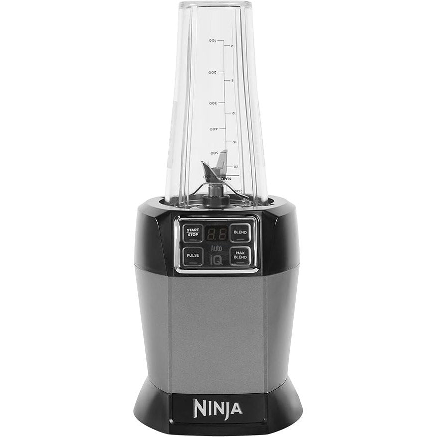 Ninja Blender with Auto-iQ [BN495UK] 1000 W, 2 x 700 ml Cups, Black/Silver