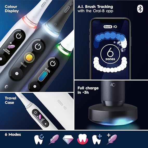 Oral B iO8 Electric Toothbrush Adults, Oral B Electric Toothbrush