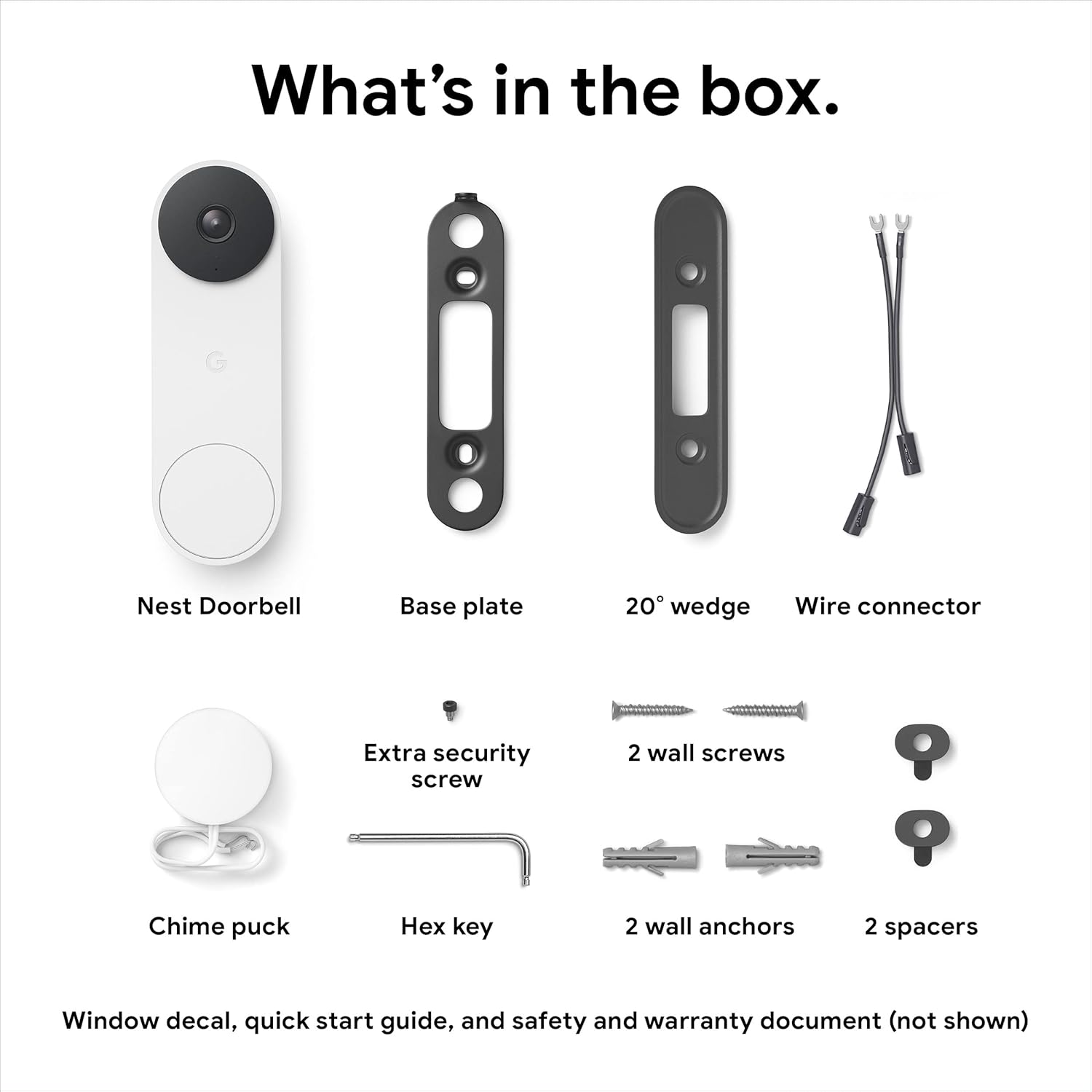 Google 2nd Gen Doorbell – Ash (Battery, GA02076-US)
