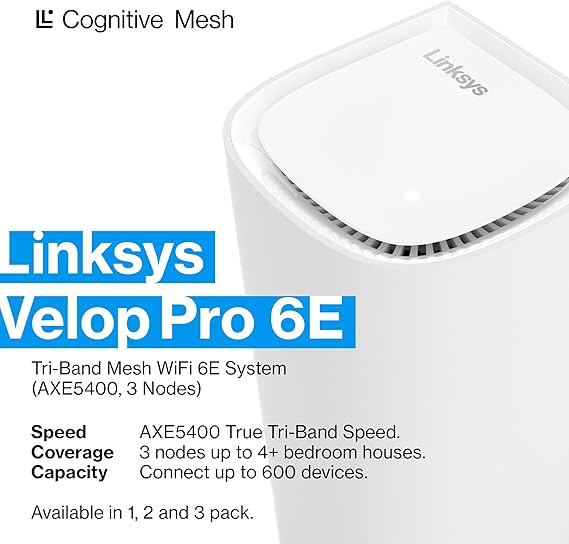 Linksys Velop Pro WiFi 6E - 3 Pack