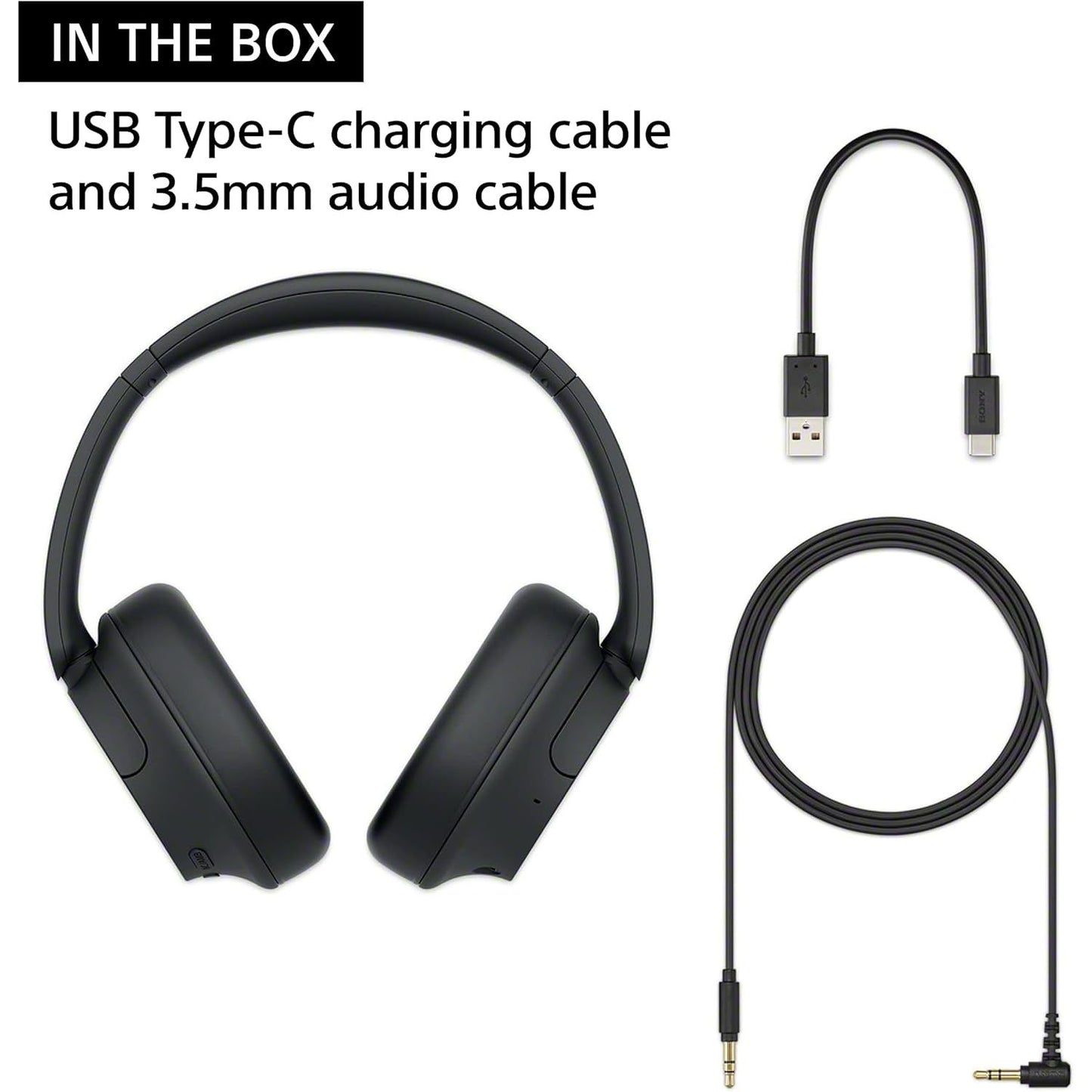 Sony WH-CH720N Wireless Noise Cancelling Headphones, 35 hours battery life, Clearer hands-free calling, Multipoint Connection, Black, UAE Model
