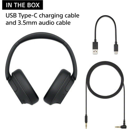 Sony WH-CH720N Wireless Noise Cancelling Headphones, 35 hours battery life, Clearer hands-free calling, Multipoint Connection, Black, UAE Model