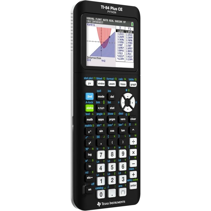 Texas Instruments TI-84 Plus CE Python Graphing Calculator – Black