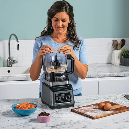 Ninja 3-IN-1 Food Processor 1200 W, ?Black/Gray, BN801ME