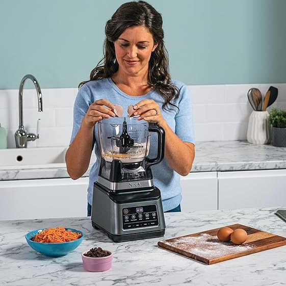 Ninja 3-IN-1 Food Processor, Blender, Auto-iQ Technology, 1200 Watts, BN801EU