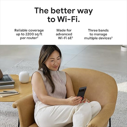 Google Nest Wi-fi 6E Pro GA03690-US - 3 Pack
