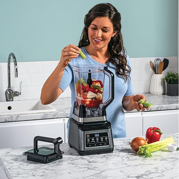 Ninja 3-IN-1 Food Processor 1200 W, ?Black/Gray, BN801ME
