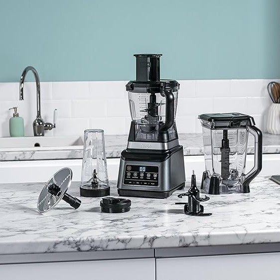 Ninja 3-IN-1 Food Processor 1200 W, ?Black/Gray, BN801ME