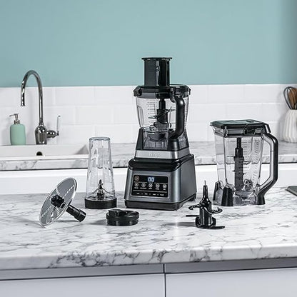 Ninja 3-IN-1 Food Processor 1200 W, ?Black/Gray, BN801ME