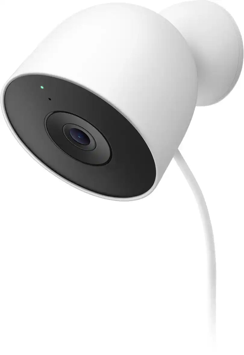 Google Nest Cam Outdoor Wired (2nd Gen) – Snow – GA09963-US (1-Pack)