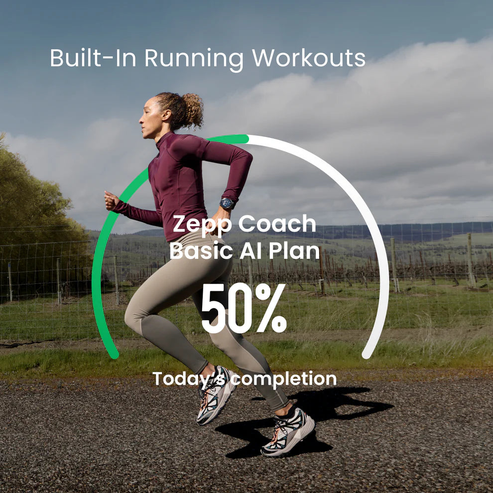 Amazfit Cheetah 2 Pro 48mm GPS Running Smart Watch, 1.32" AMOLED Display, Sapphire Glass, Titanium Case, 32GB Storage, Up to 20 Days Battery, NFC, Flashlight, for Android and iPhone