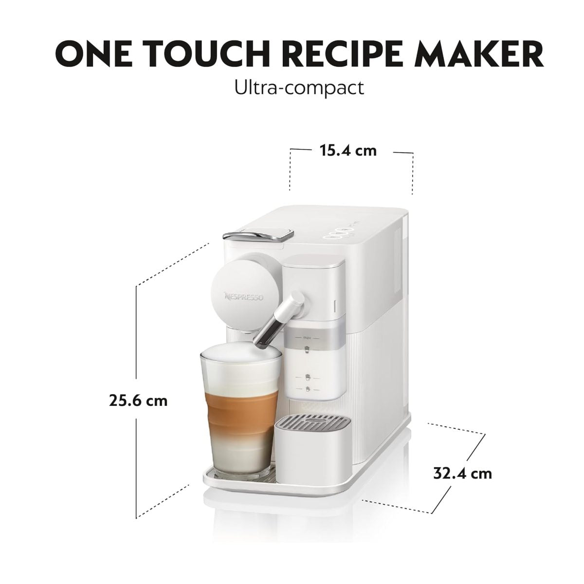 Nespresso by De’Longhi Lattissima One EN510.W | Single-Serve Coffee Machine