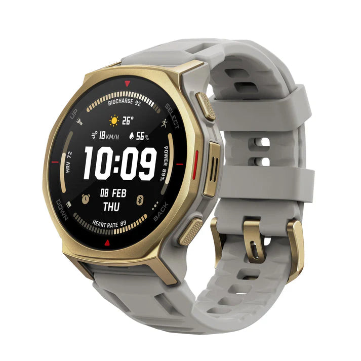 Amazfit T-Rex 3 Pro 44mm Smartwatch – Arctic Gold | Rugged Military-Grade Design, AMOLED Display & Advanced Health Tracking