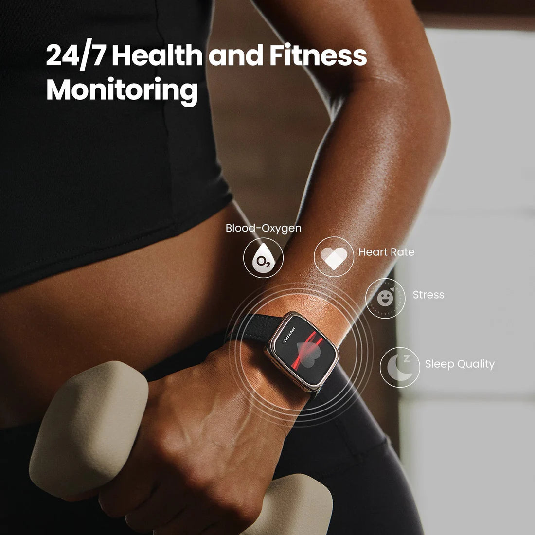 Amazfit Active 2 (Square) Smartwatch – Leather Strap | Sleek Design, AMOLED Display & Advanced Health Tracking