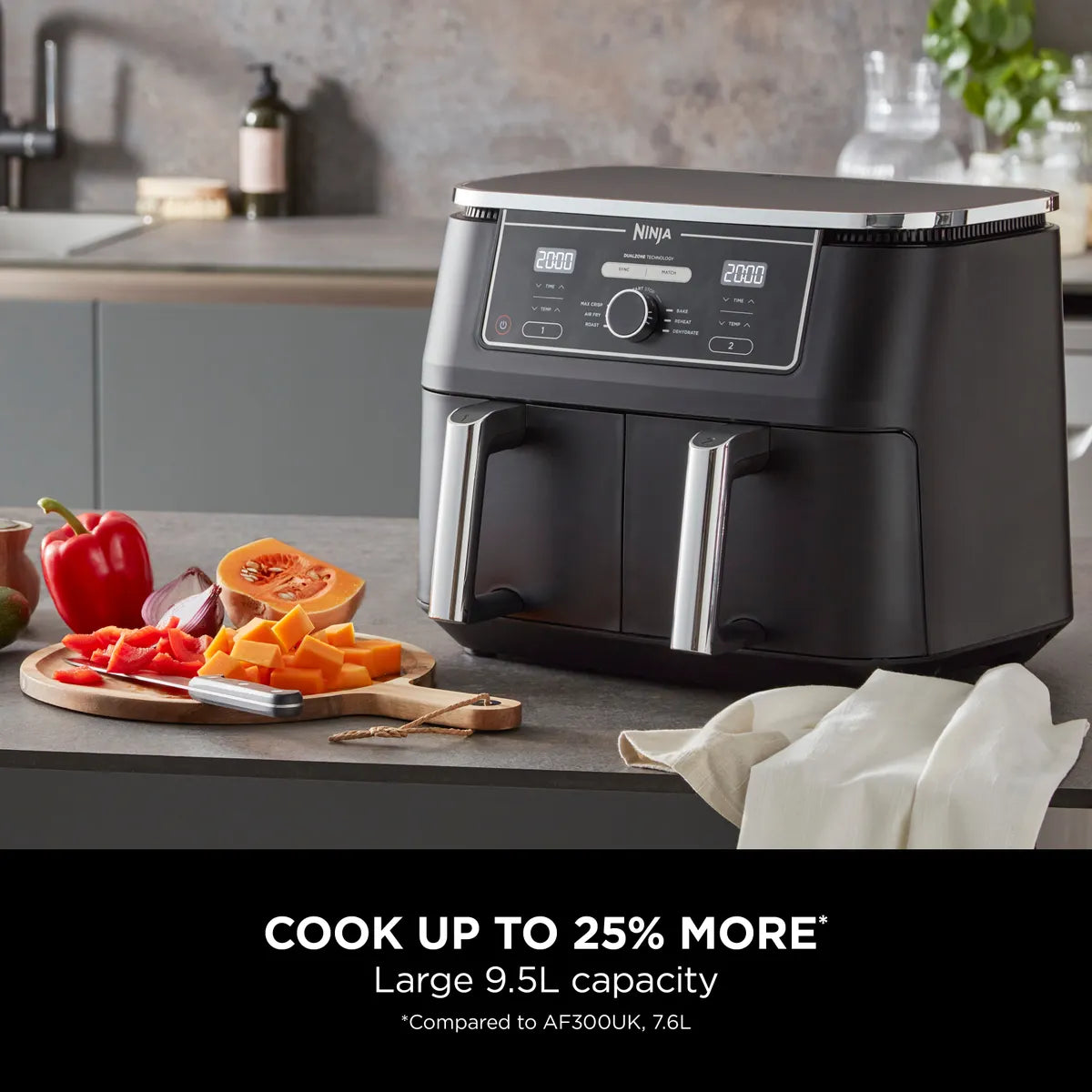 Ninja Foodi MAX Dual Zone Air Fryer 9.5L AF400EU