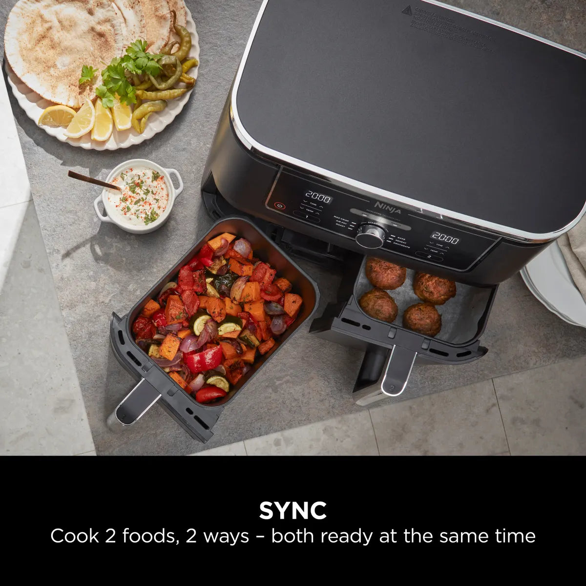 Ninja Foodi MAX Dual Zone Air Fryer 9.5L AF400EU