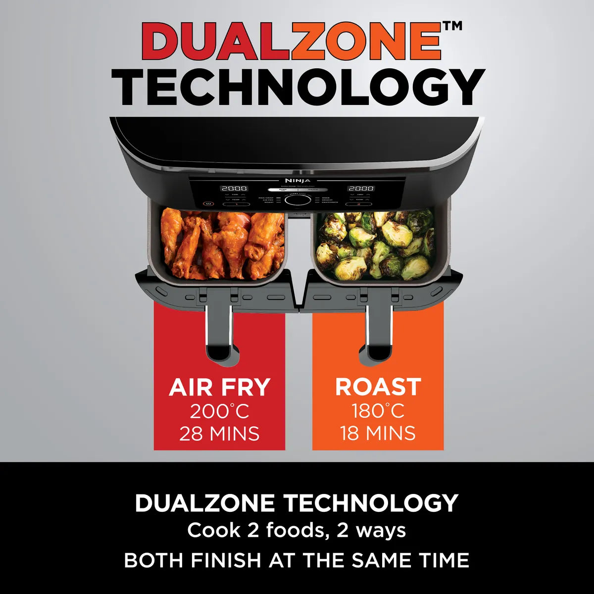 Ninja Foodi MAX Dual Zone Air Fryer 9.5L AF400EU