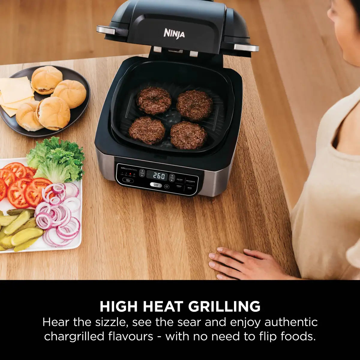 Ninja Foodi Health Grill & Air Fryer 5.7L AG301