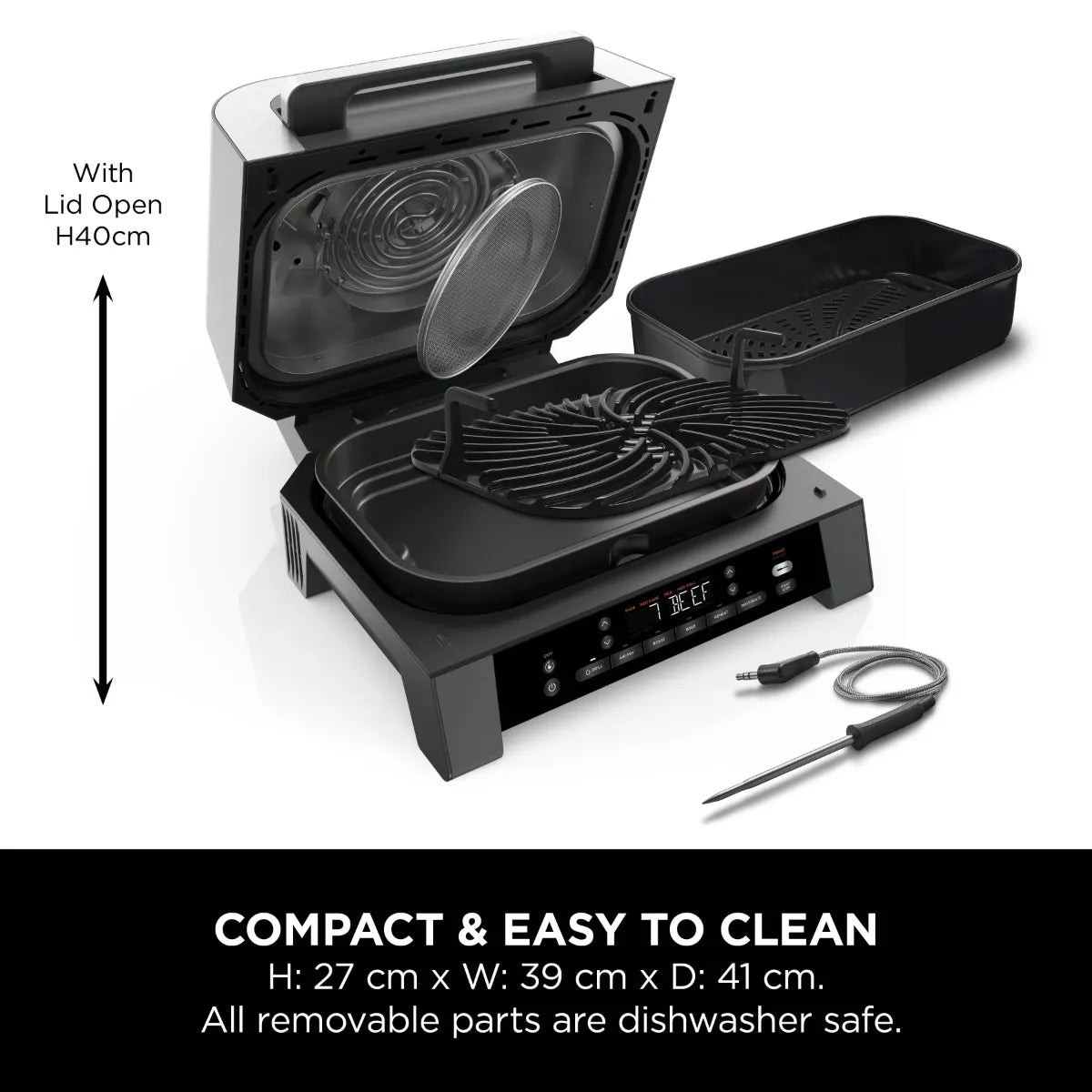 Ninja 6-in-1 MAX Grill & Air Fryer 3.8L DG551ME