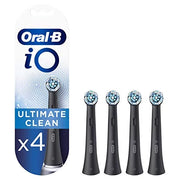 Oral-B iO Series Replacement Brush Heads – Pack of 4 (Black)