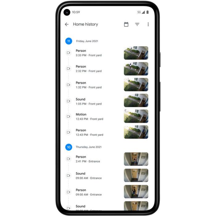 Google Nest Cam Outdoor/Indoor Battery-Powered Smart Security Camera GA01317-US